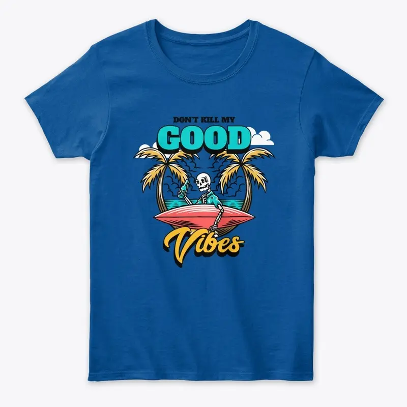 Skeleton good vibes T-shirt 